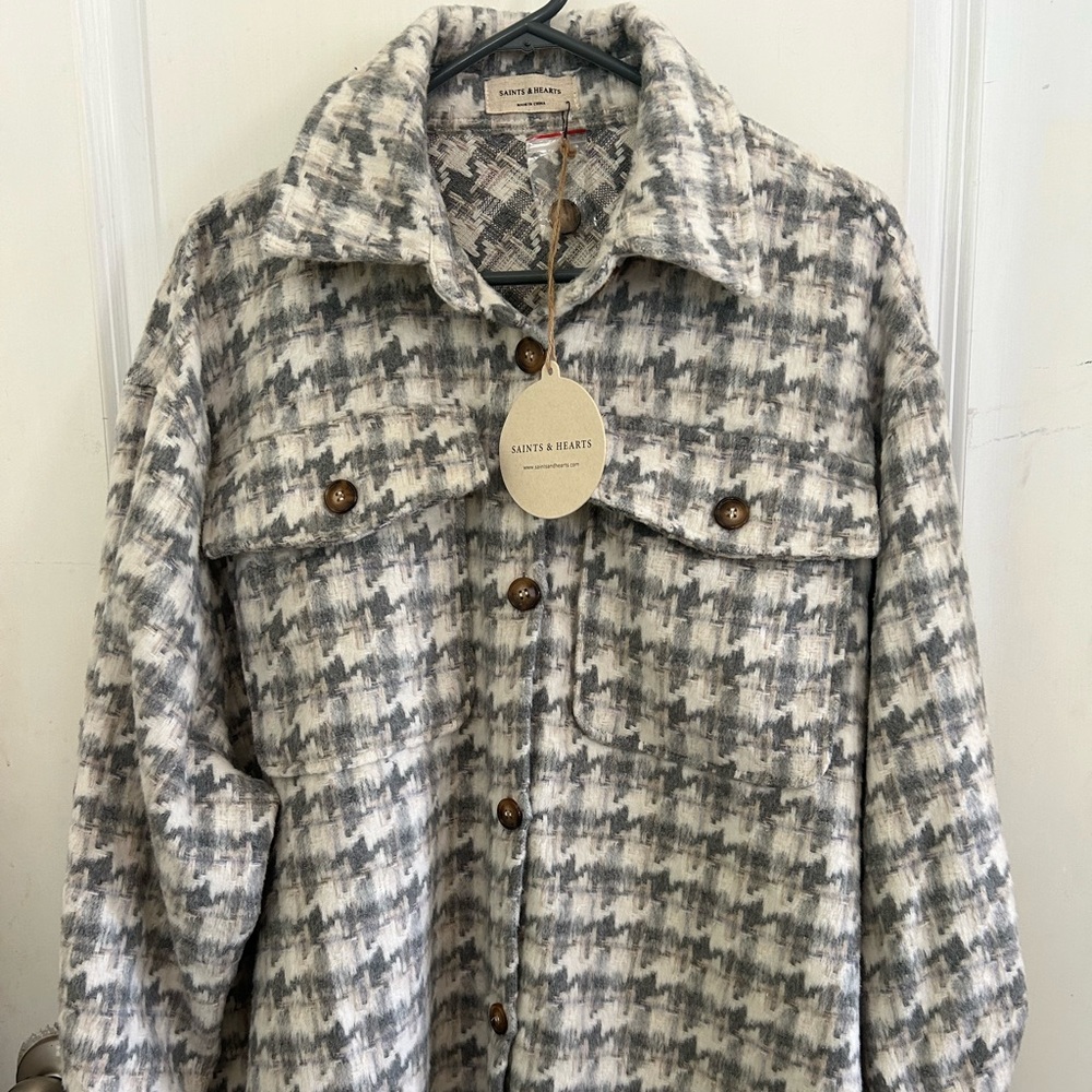 Saints and Hearts shacket NWT